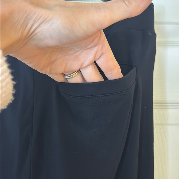 Black Straight Leg Pants with High Waist - Picture 12 of 16